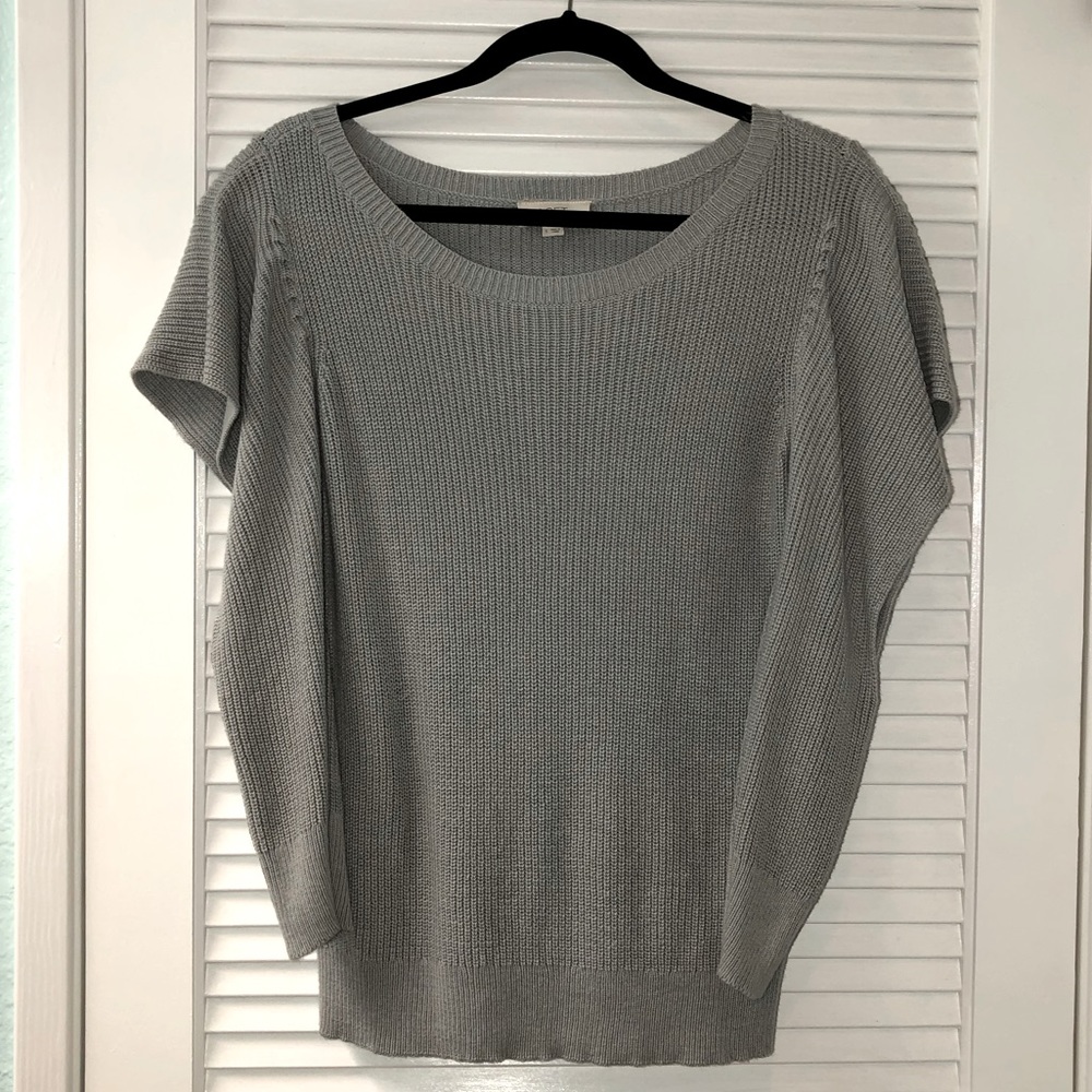 Loft Flutter open shoulder sweater